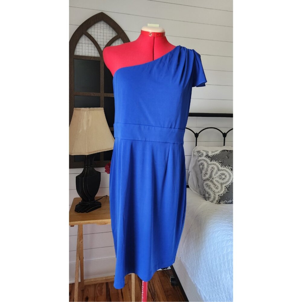 Calvin Klein One Shoulder Sheath Dress